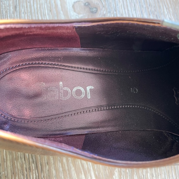 Brown Leather Gabor Dress Shoes, Made in Germany, Size 6.5 - Picture 4 of 5